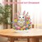 Easter Bunny Diamond Art Tabletop Kit – DIY Rabbit & Easter Egg Crystal Painting Desk Ornament with Base for Home Decor